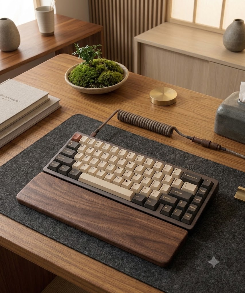 Walnut Wood Keyboard Wrist Rest