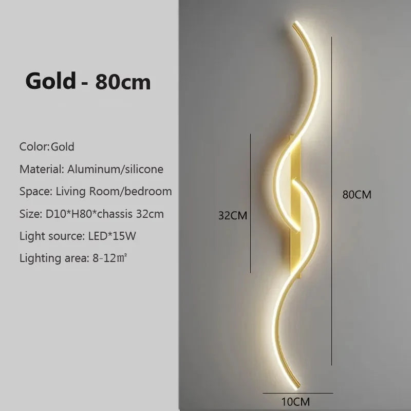 Ribbon Curve Wall Sconce