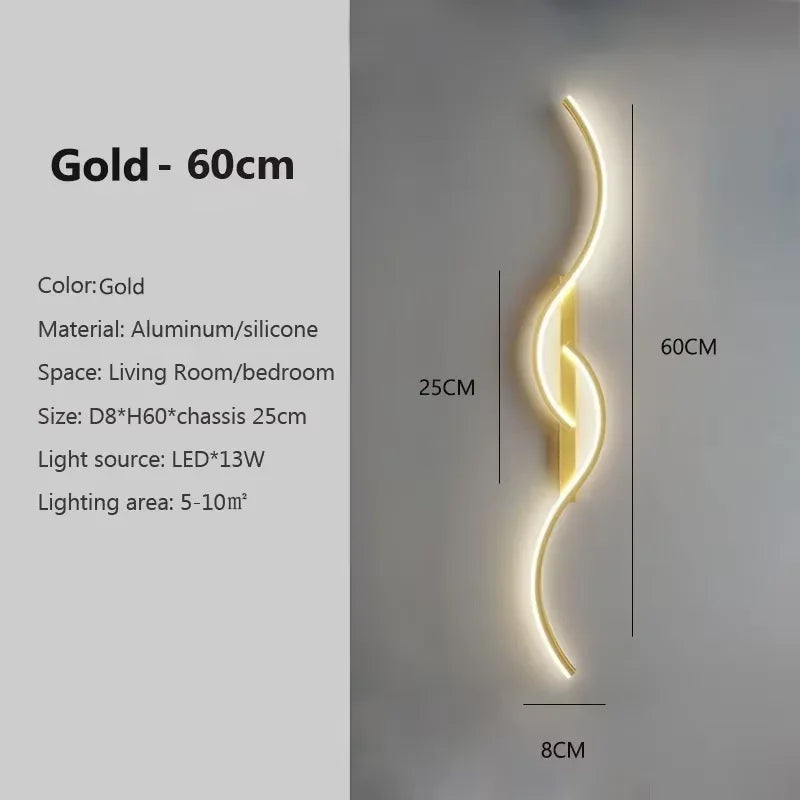 Ribbon Curve Wall Sconce
