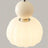 Glass Pumpkin Pendant Light