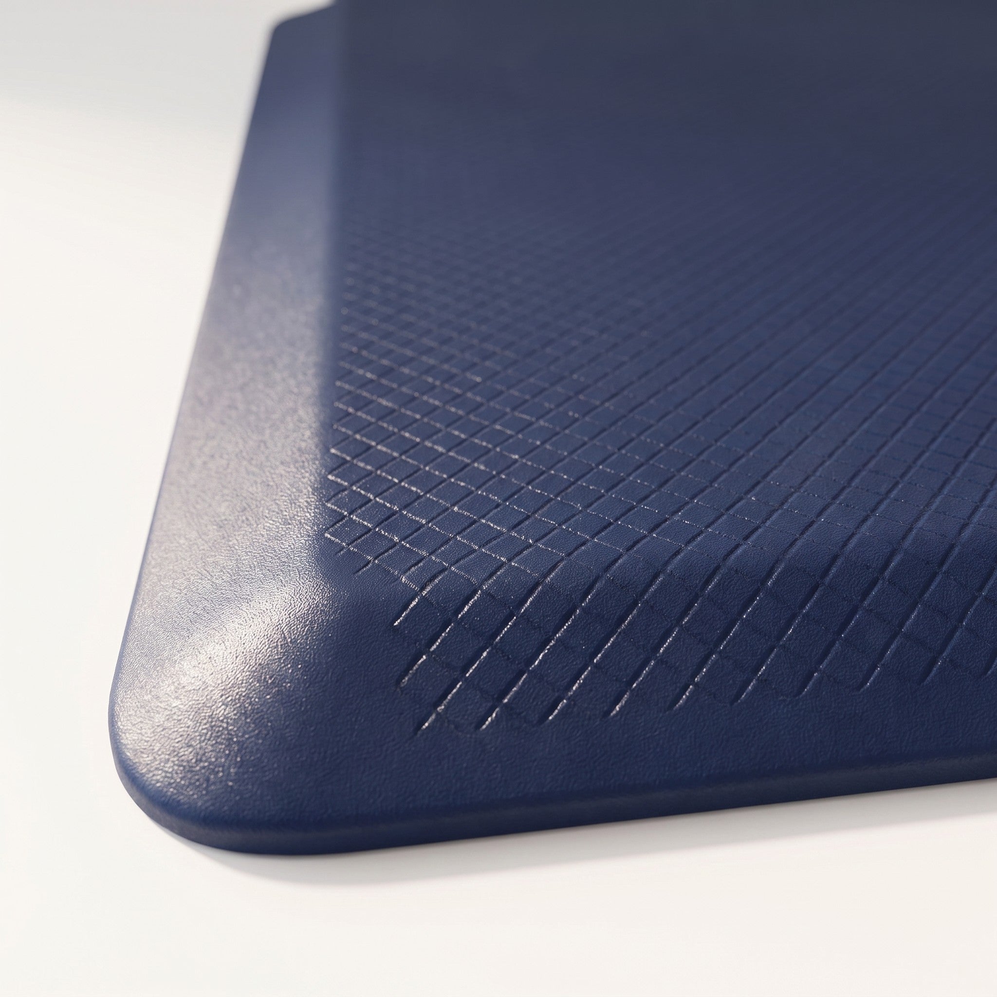 Close detail of the mat's texture and beveled edge