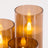 Close detail of the top of the tallest flameless LED candle