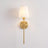 Wall Sconce, Cordless Fabric Shade, 2000mAh USB-C Rechargeable, 10-Level Dimmable, 3 White Tones, 12 RGB Colors, Remote Included, Set of 2, Gold
