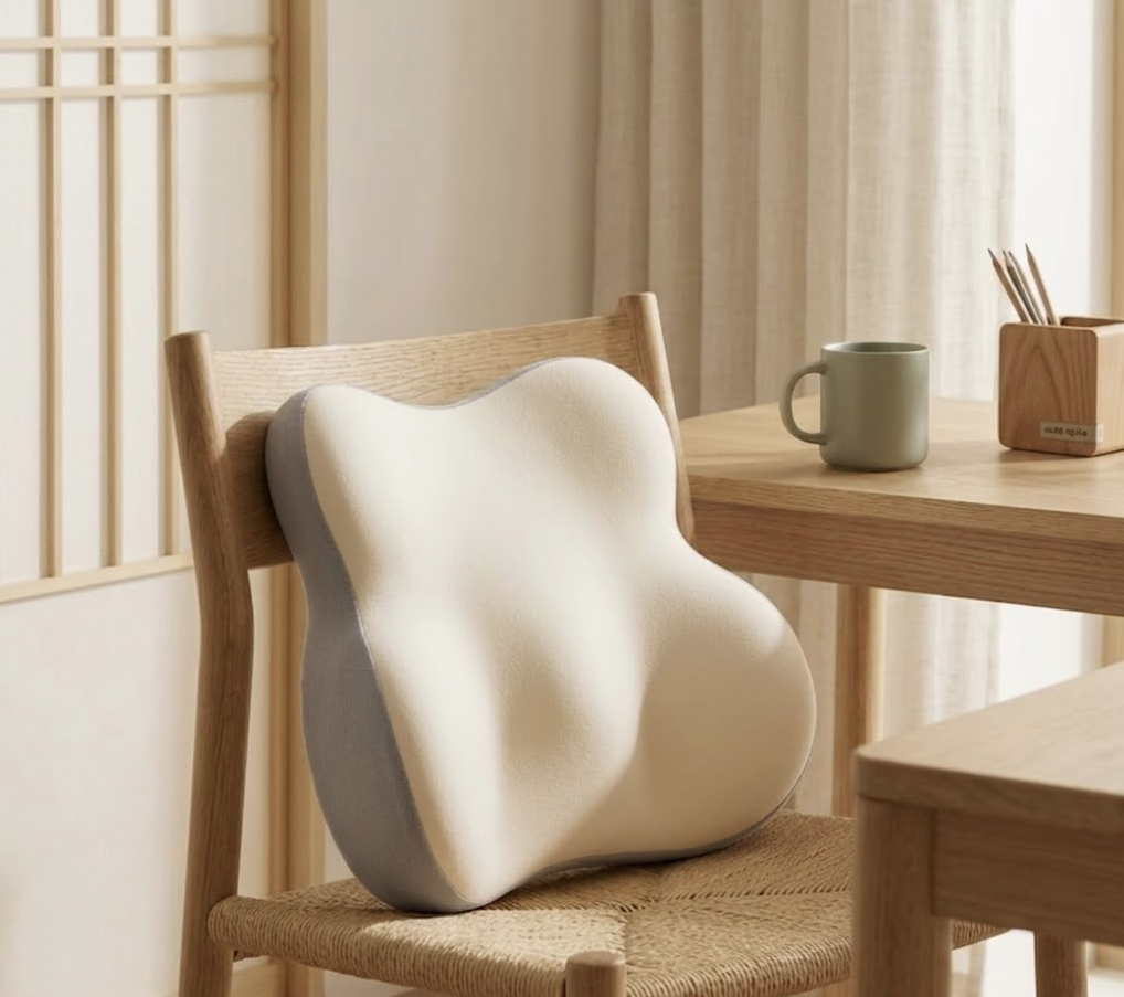 Ergonomic Memory Foam Lumbar Support Cushion