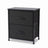 Fabric drawer nightstand on white background