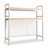 Grid-back desktop bookshelf on white background