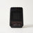 Flame effect ceramic heater in black, studio packshot