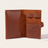 PU Leather Tech Organizer Case in brown, studio product photo on off-white background