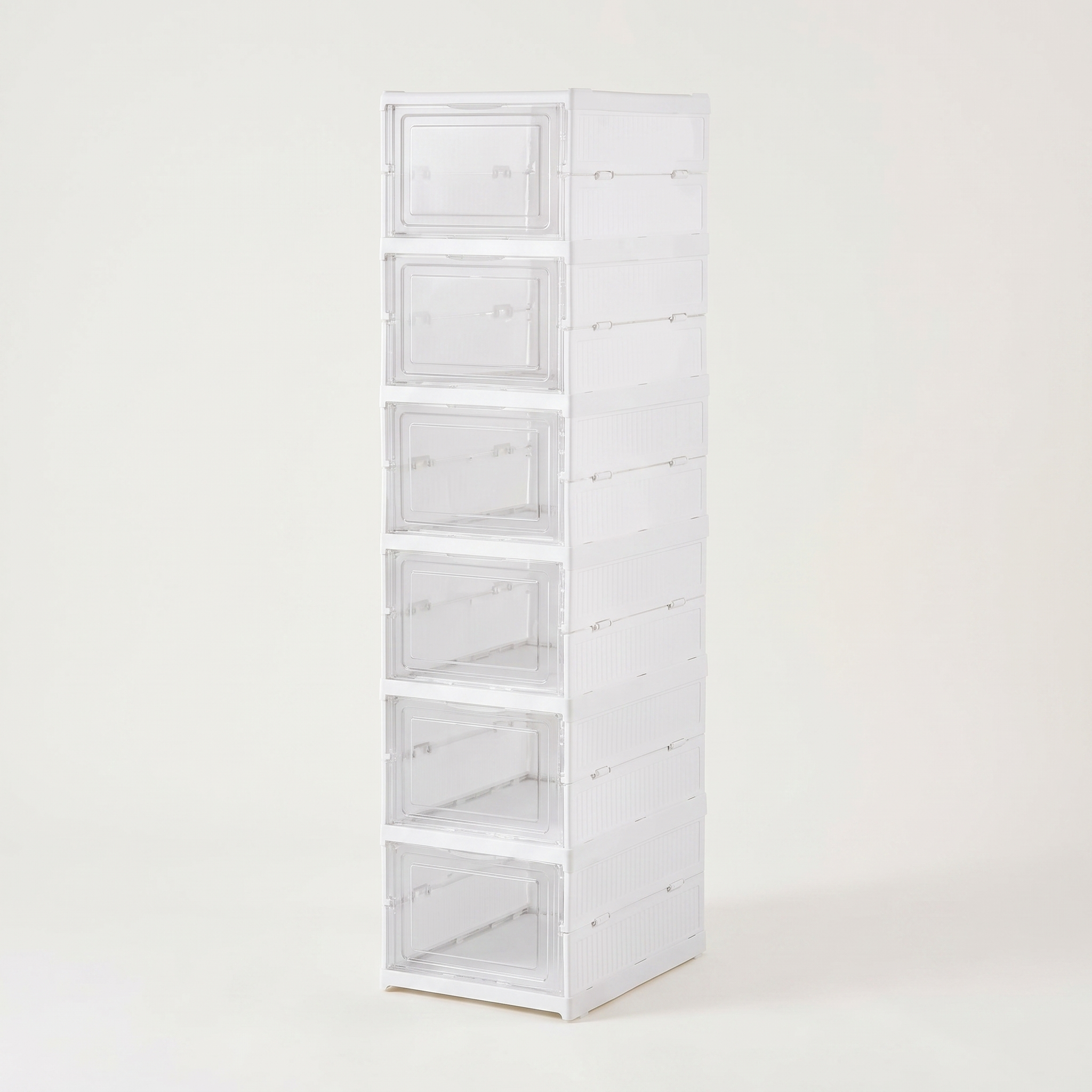 Stackable Plastic Shoe Storage Box, 6 Layers, studio hero