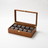 Multi-Grid Wood Watch Box, 10-slot buckle lock — studio hero