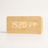 Wood-Grain Digital Alarm Clock, bamboo — studio hero