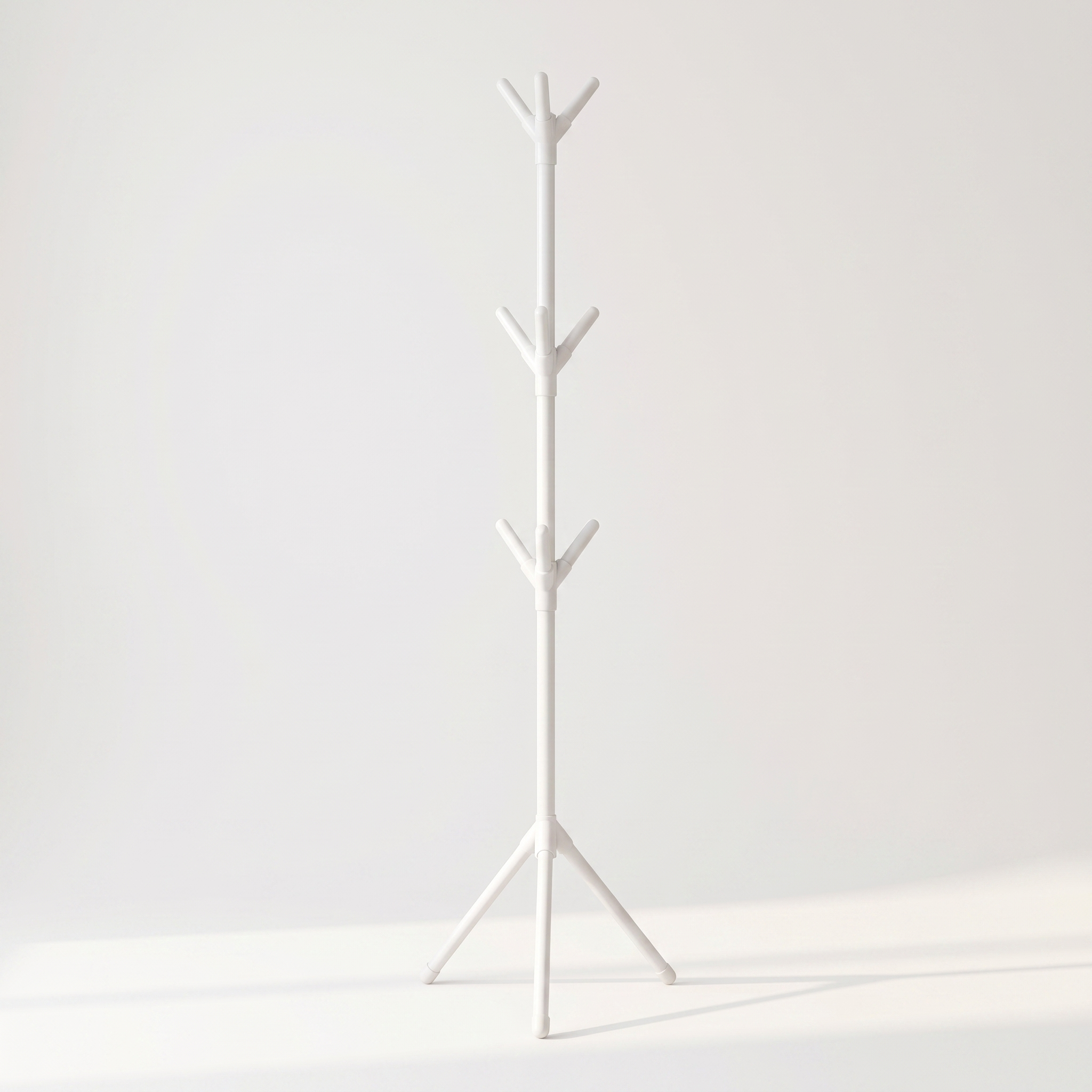 Tree-Branch Freestanding Coat Rack, white — studio hero