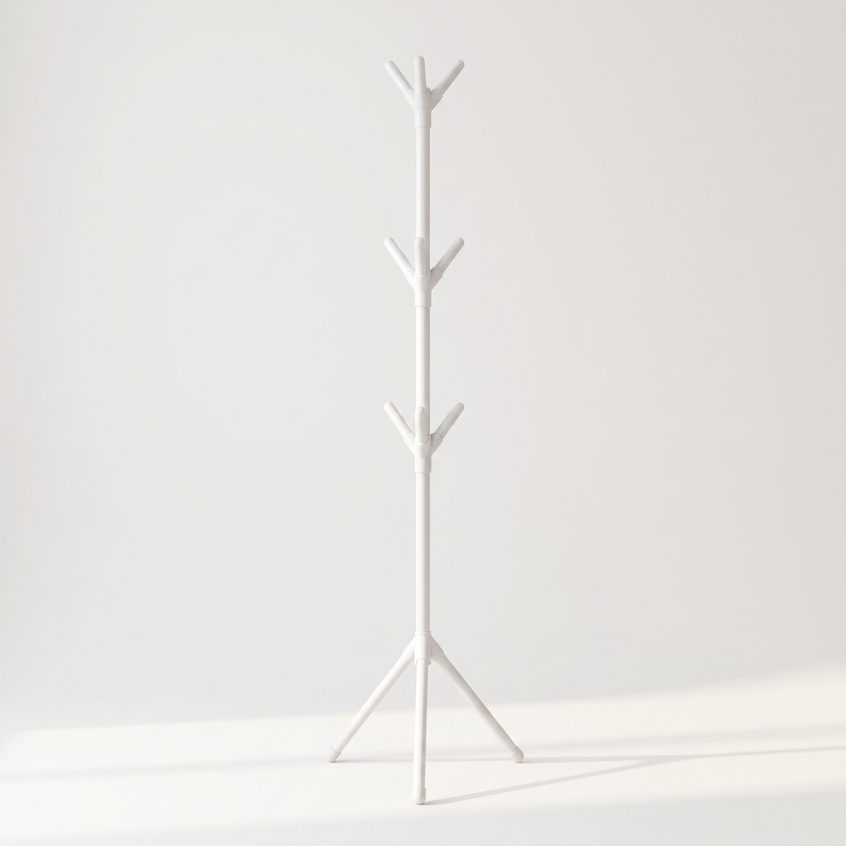 Tree-Branch Freestanding Coat Rack, white — studio hero