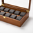 Multi-Grid Wood Watch Box, 10-slot buckle lock — detail