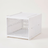 Stackable Plastic Shoe Storage Box — detail view
