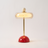Lacquered Glass Ring Table Lamp — Red — studio hero