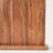 Magnetic wood knife block, detail of magnetic face and grain
