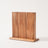 Magnetic wood knife block, white background