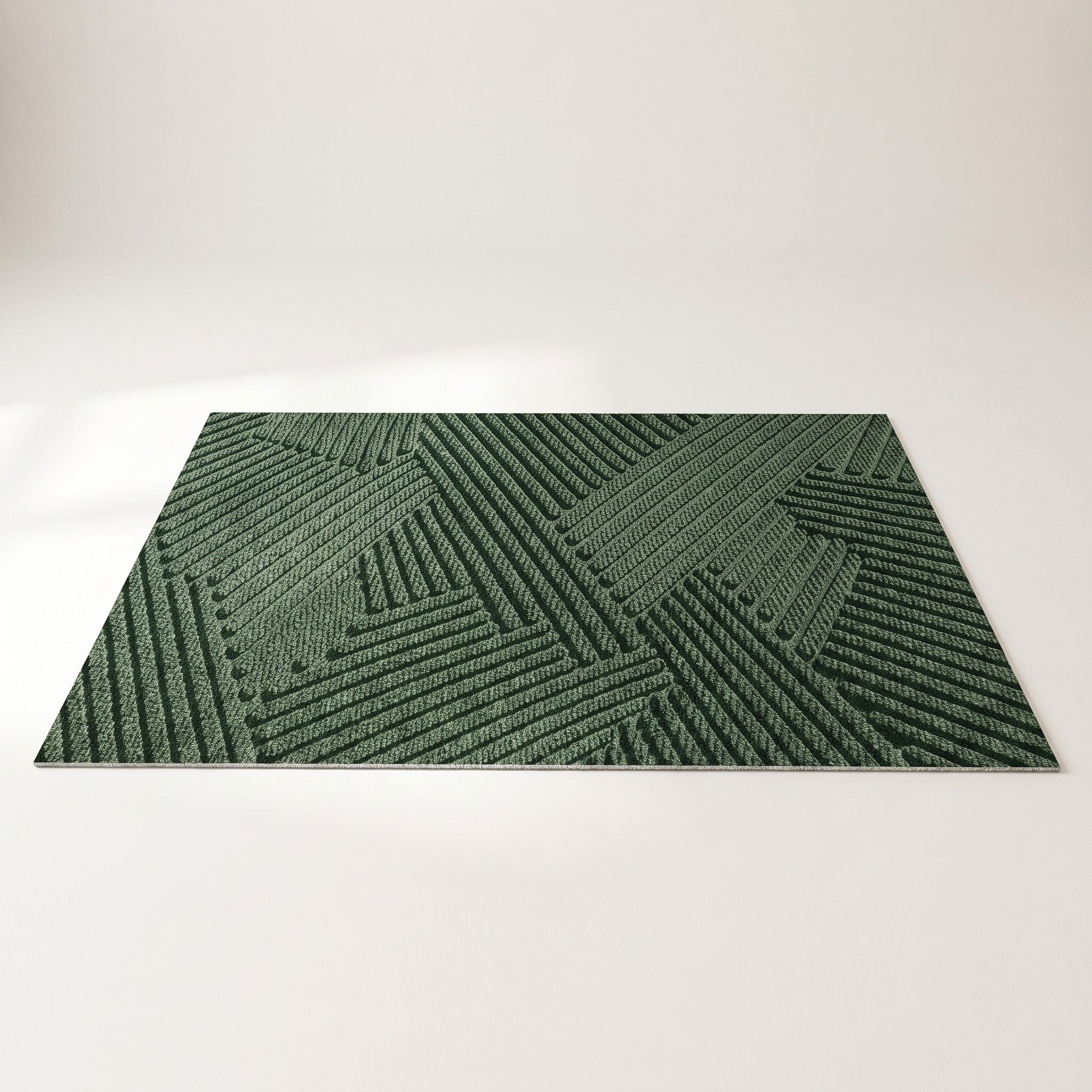 Entry Mat, Textured Non-Slip Polypropylene, Weather-Resistant Indoor or Outdoor Use, 18x30in or 24x35in, Green