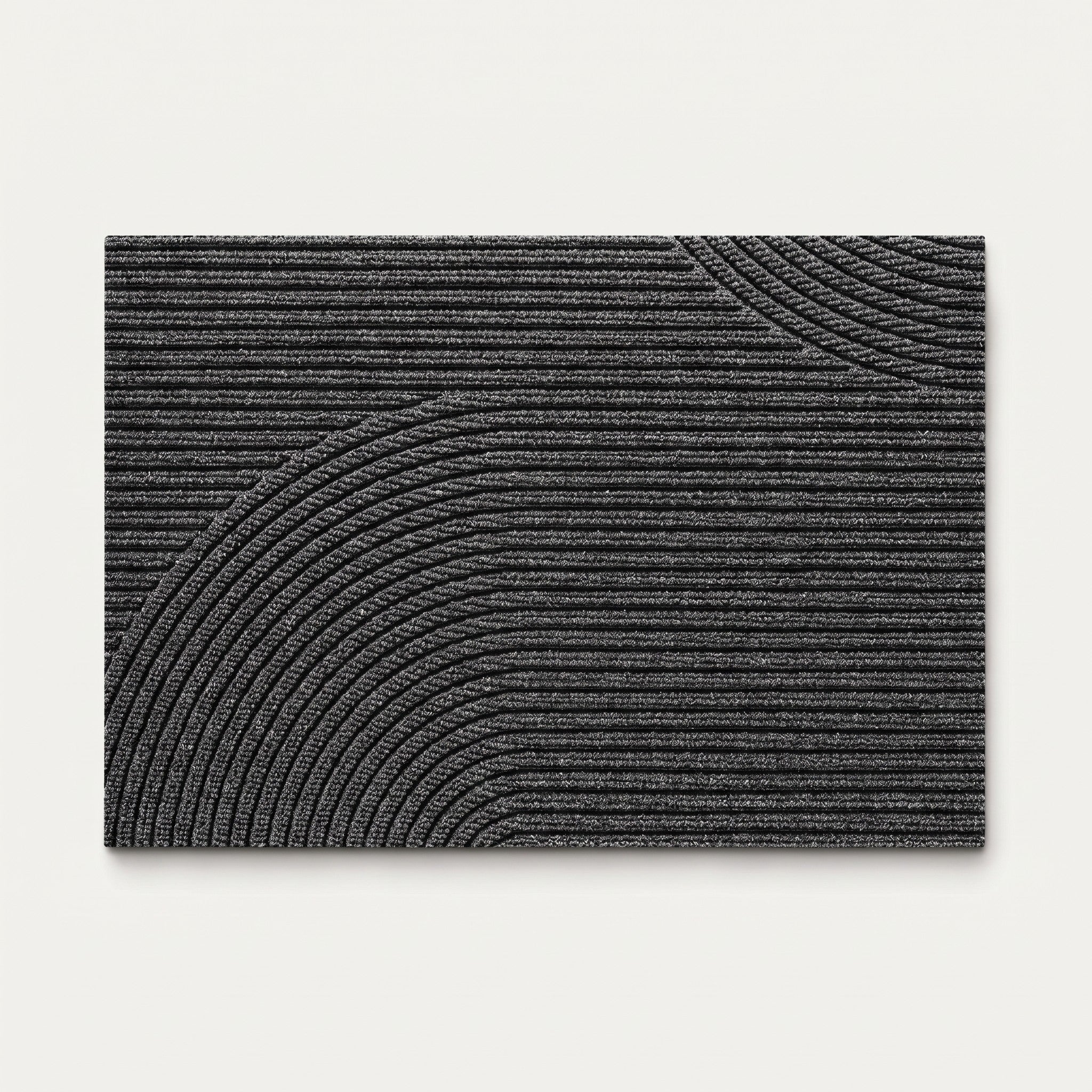 Entry Mat, Textured Non-Slip Polypropylene, Weather-Resistant Indoor or Outdoor Use, 18x30in or 24x35in, Grey