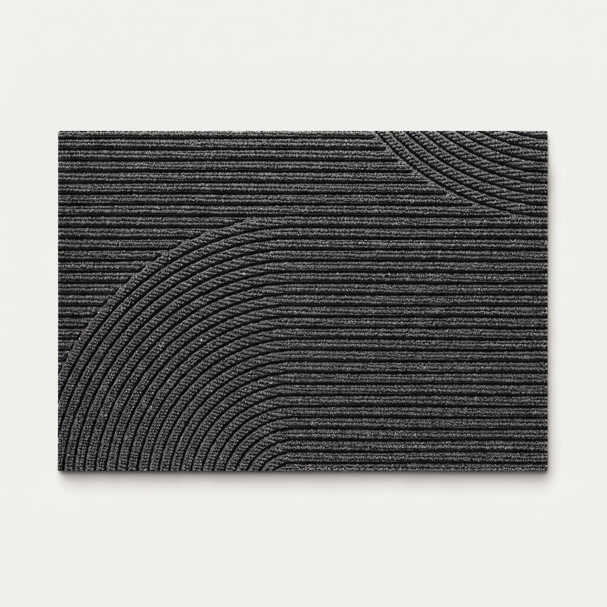 Entry Mat, Textured Non-Slip Polypropylene, Weather-Resistant Indoor or Outdoor Use, 18x30in or 24x35in, Grey