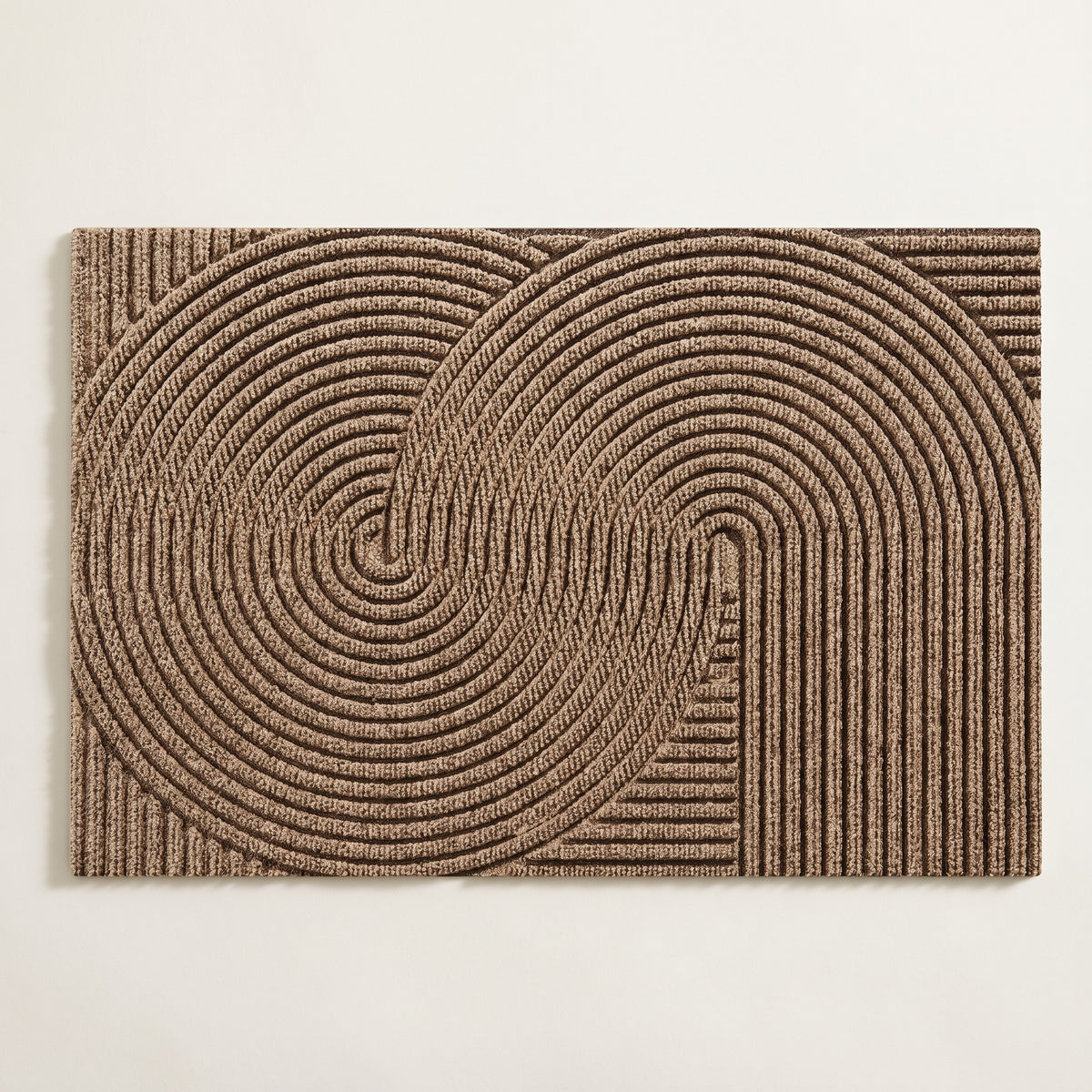 Entry Mat, Textured Non-Slip Polypropylene, Weather-Resistant Indoor or Outdoor Use, 18x30in or 24x35in, Khaki