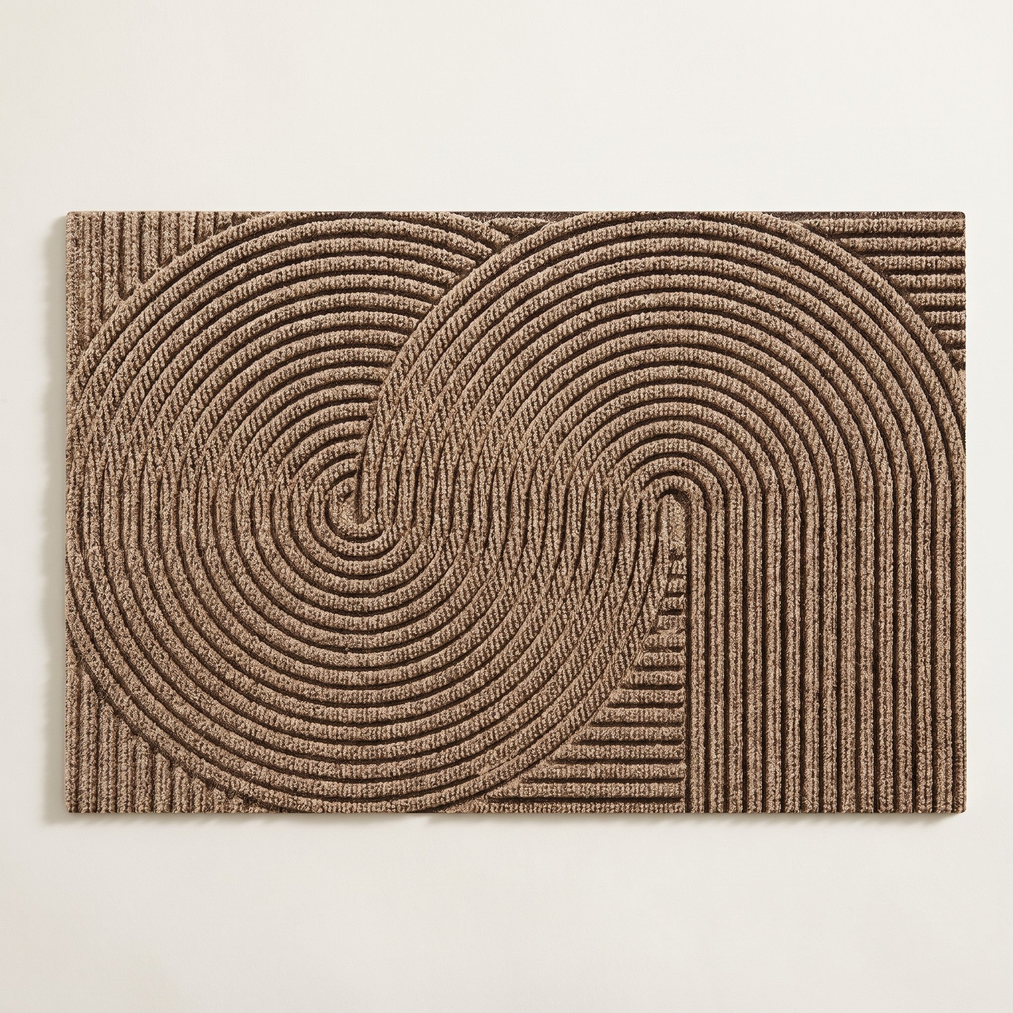 Entry Mat, Textured Non-Slip Polypropylene, Weather-Resistant Indoor or Outdoor Use, 18x30in or 24x35in, Khaki