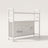 Pegboard-back desktop bookshelf on white background
