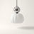 Pendant Light, Glass Pumpkin Shade, 1 or 3 Heads, G9 LED Bulb, Adjustable Cord Up to 59in, Glass and Metal Build, 1 Head, Chrome