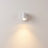 Touch-dim magnetic reading light in white, lit