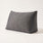Linen-blend wedge backrest pillow, studio white background