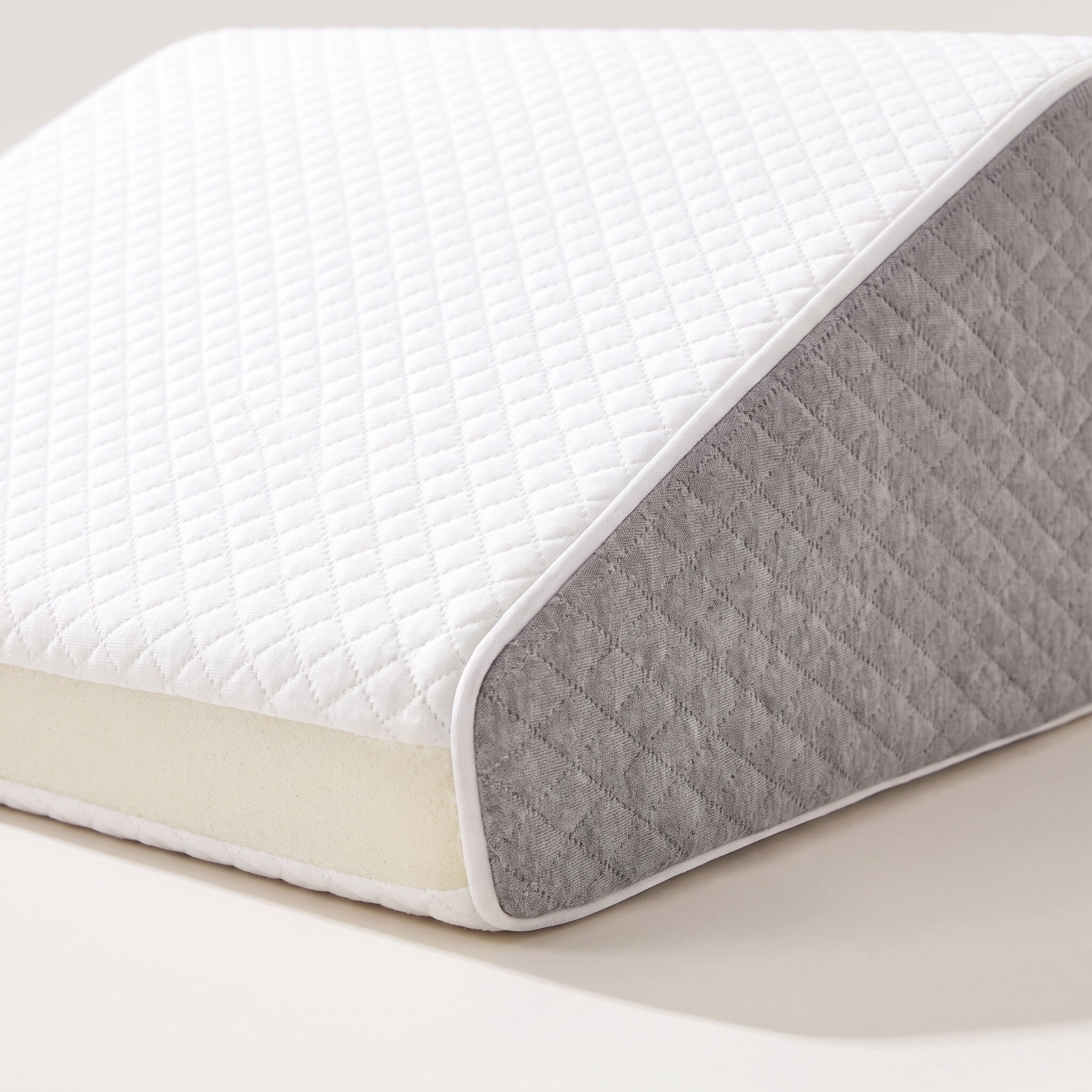 Memory foam leg wedge pillow, cover texture detail