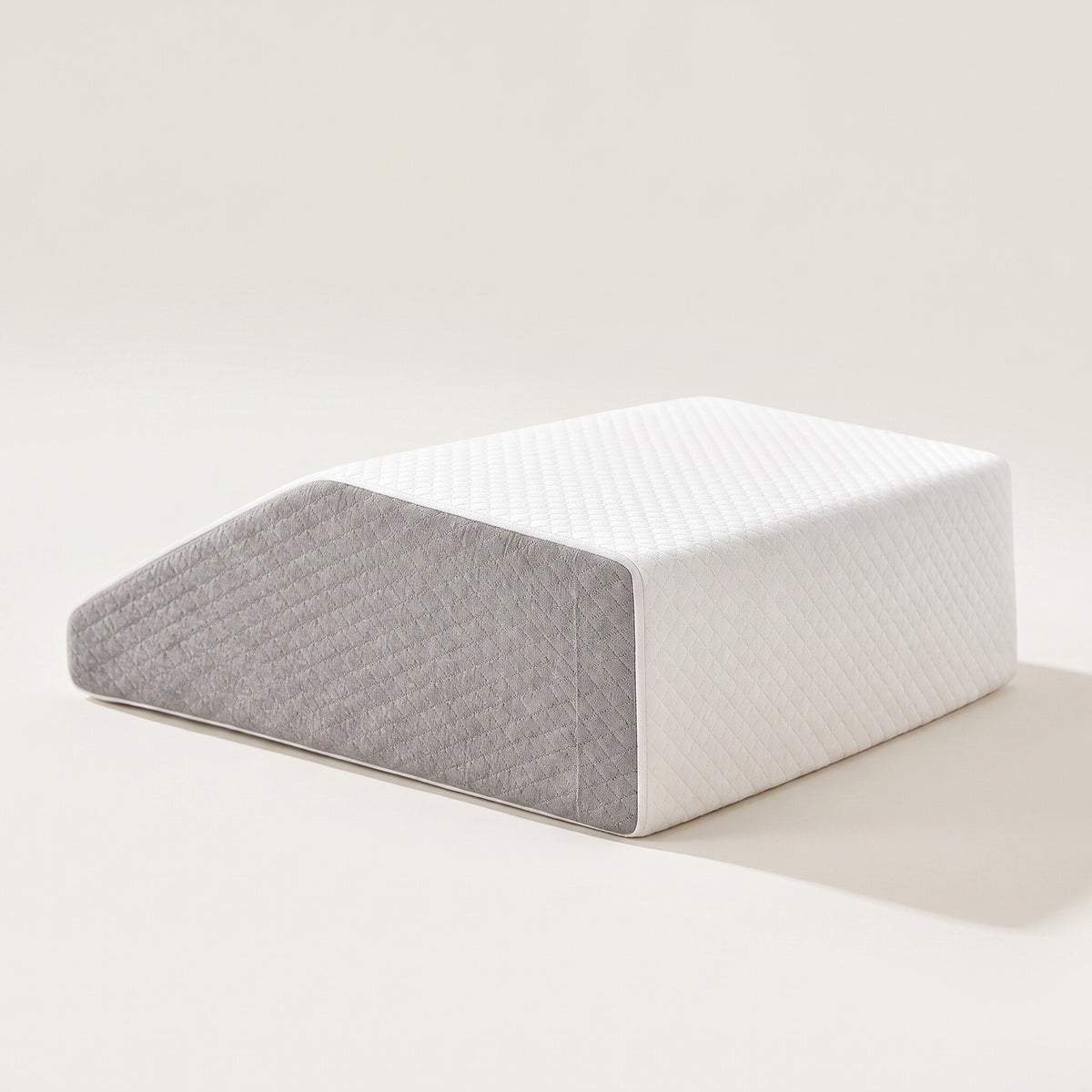 Memory foam leg wedge pillow, studio white background