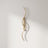 Ribbon curve wall sconce in gold, 23.6 in, studio packshot