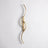 Ribbon curve wall sconce in gold, 39.4 in, studio packshot