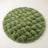 Round Rug, Bubble-Texture Fleece, Soft Plush Pile, Warmth and Texture Underfoot, 35.4in Diameter, Bedroom Living Room or Vanity Accent, Green