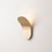 Wall Sconce, Curved Metal LED, Warm or Cool White Light, 3-5m2 Coverage, Wall-Mounted, Hardware Included, 7.1in Tall, Champagne