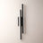 Slim acrylic wall sconce, right-facing, studio packshot