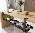 No-Drill Metal Under Desk Cable Management Tray