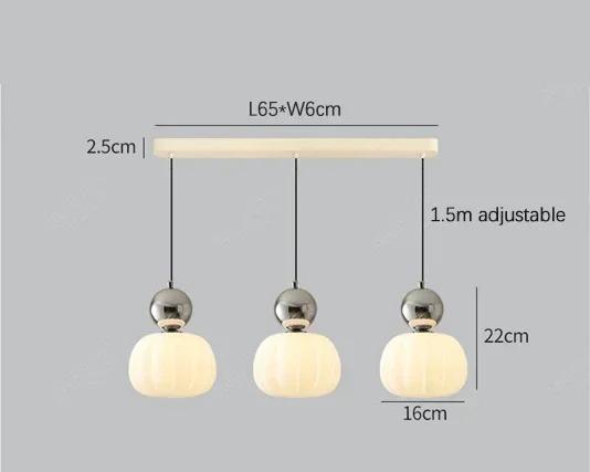 Glass Pumpkin Pendant Light