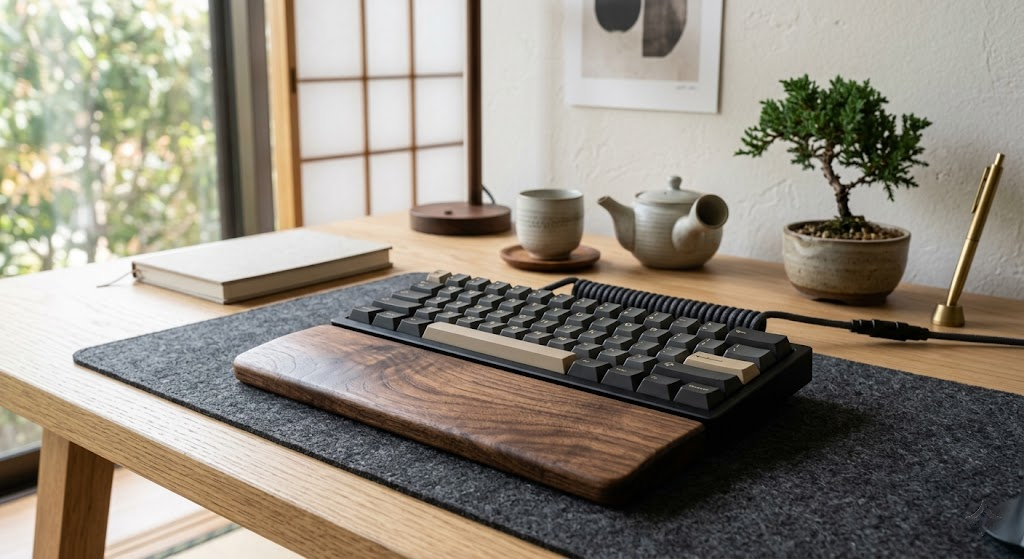 Walnut Wood Keyboard Wrist Rest