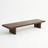 Wooden bench on a white background