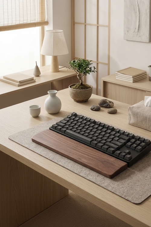 Walnut Wood Keyboard Wrist Rest